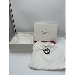 Authentic Alexander McQueen empty Shoe Box w Dust Bag And tissue paper 13x10x5